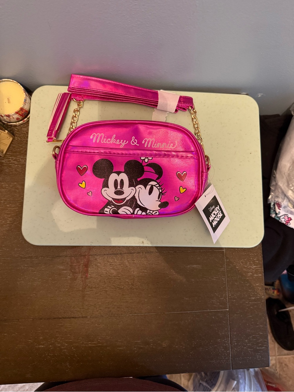 Disney Pink Mickey & Minnie Crossbody Bag